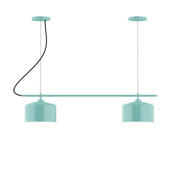 Axis Two Light Linear Chandelier in Sea Green (518|CHB41948C22)