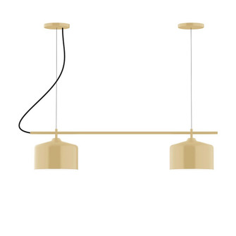 Julia Two Light Linear Chandelier in Ivory (518|CHB41917C12)