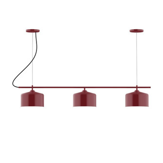 Axis Three Light Linear Chandelier in Barn Red (518|CHA41955C20)