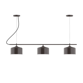 Julia Three Light Linear Chandelier in Architectural Bronze (518|CHA41951)