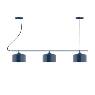 Axis Three Light Linear Chandelier in Navy (518|CHA41950C23)