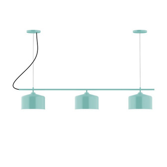 Axis Three Light Linear Chandelier in Sea Green (518|CHA41948C20)