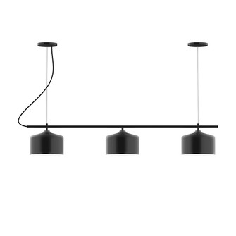 Axis Three Light Linear Chandelier in Black (518|CHA41941C25)