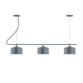 Axis Three Light Linear Chandelier in Slate Gray (518|CHA41940C27)