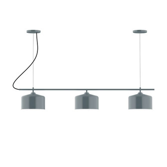 Axis Three Light Linear Chandelier in Slate Gray (518|CHA41940C24)