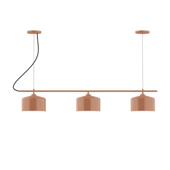 Axis Three Light Linear Chandelier in Terracotta (518|CHA41919)