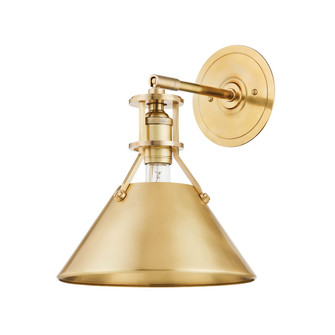 Metal No. 2 One Light Wall Sconce in Aged Brass (70|MDS950AGB)