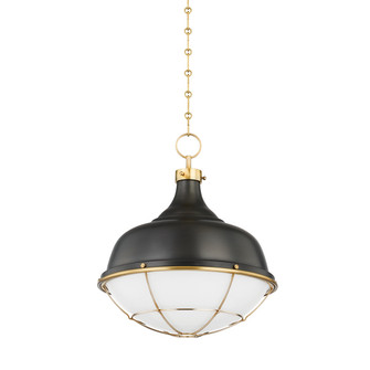 Holkham One Light Pendant in Aged Brass (70|MDS1502AGBDB)