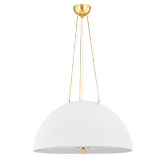 Chiswick Four Light Pendant in Aged Brass (70|MDS1101AGBWP)