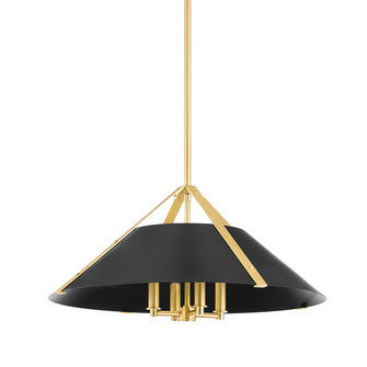 Raymond One Light Pendant in Aged Brass/Soft Black (70|6726AGBSBK)