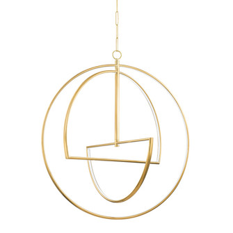 Welland LED Chandelier in Aged Brass (70|5440AGB)