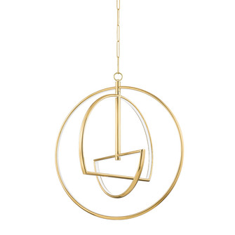 Welland LED Chandelier in Aged Brass (70|5428AGB)