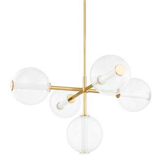 Richford LED Chandelier in Aged Brass (70|5248AGB)