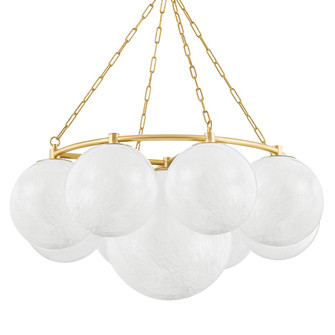 Thornwood Nine Light Chandelier in Aged Brass (70|5243AGB)