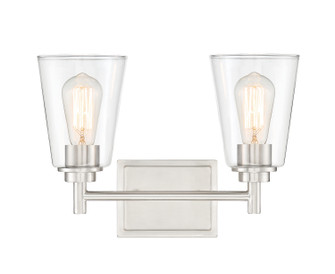 Westin Two Light Bath Bar in Satin Platinum (43|95702SP)