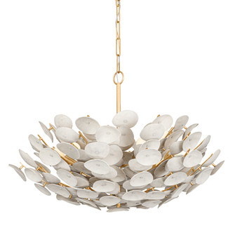 Aimi Nine Light Chandelier in Vintage Gold Leaf (68|35632VGL)