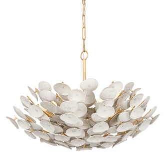 Aimi Nine Light Chandelier in Vintage Gold Leaf (68|35632VGL)