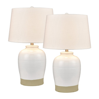 Peli One Light Table Lamp - Set of 2 in White (45|S00199468S2)