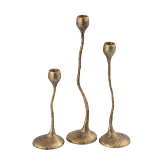 Rosen Candleholder - Set of 3 in Brass (45|H089710924S3)