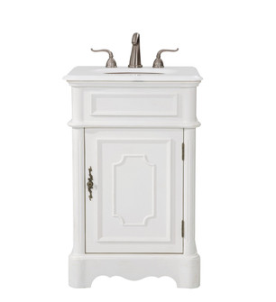 Retro Single Bathroom Vanity in antique white (173|VF30421AWVW)
