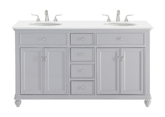 Otto Double Bathroom Vanity in Grey (173|VF12360DGRVW)