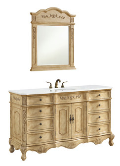 Danville Single Bathroom Vanity in Antique beige (173|VF101S60ABVW)