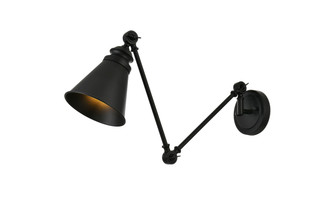 Ledger One Light Swing Arm Wall Sconce in Black (173|LD7323W6BLK)