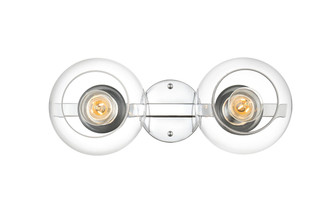 Rogelio Two Light Bath Sconce in Chrome and Clear (173|LD7320W17CH)
