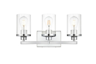 Saanvi Three Light Bath Sconce in Chrome and Clear (173|LD7316W18CH)
