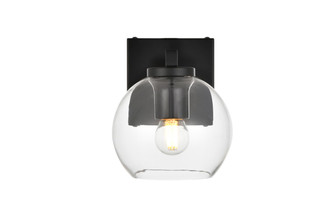 Juelz One Light Bath Sconce in Black (173|LD7311W6BLK)