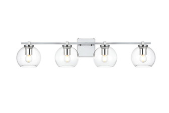 Juelz Four Light Bath Sconce in Chrome and Clear (173|LD7311W34CH)