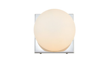 Jaylin One Light Bath Sconce in Chrome and frosted white (173|LD7303W6CH)