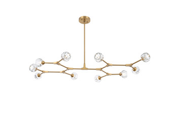 Zayne Ten Light Pendant in Gold and Clear (173|3508D56G)