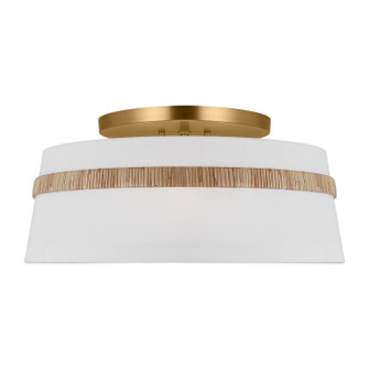 Cordtlandt Three Light Semi-Flush Mount in rattan (454|AF1153RTN)