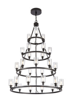 Ballston 30 Light Chandelier in Matte Black (405|820345BKG804)