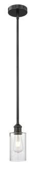 Edison One Light Mini Pendant in Matte Black (405|6161SBKG804)