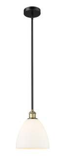 Edison One Light Mini Pendant in Black Antique Brass (405|6161SBABGBD91)