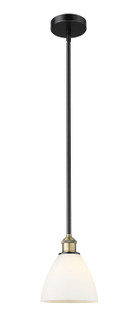 Edison One Light Mini Pendant in Black Antique Brass (405|6161SBABGBD751)