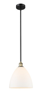 Edison One Light Mini Pendant in Black Antique Brass (405|6161SBABGBD121)