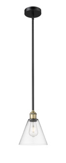 Edison One Light Mini Pendant in Black Antique Brass (405|6161SBABGBC82)