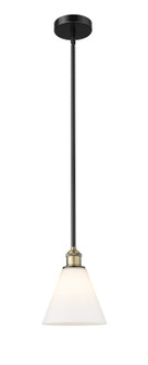 Edison One Light Mini Pendant in Black Antique Brass (405|6161SBABGBC81)