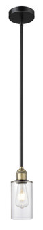 Edison One Light Mini Pendant in Black Antique Brass (405|6161SBABG802)