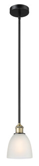 Edison One Light Mini Pendant in Black Antique Brass (405|6161SBABG381)