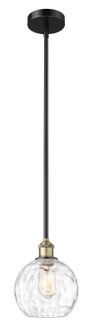 Edison One Light Mini Pendant in Black Antique Brass (405|6161SBABG12158)