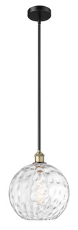 Edison One Light Mini Pendant in Black Antique Brass (405|6161SBABG121512)