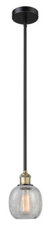 Edison One Light Mini Pendant in Black Antique Brass (405|6161SBABG105)