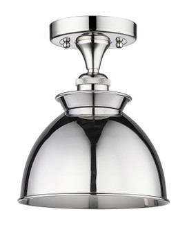 Edison One Light Semi-Flush Mount in Polished Chrome (405|6161FPCM14PC)