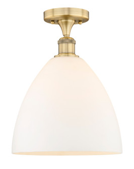 Edison One Light Semi-Flush Mount in Brushed Brass (405|6161FBBGBD121)