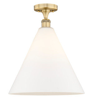 Edison One Light Semi-Flush Mount in Brushed Brass (405|6161FBBGBC161)