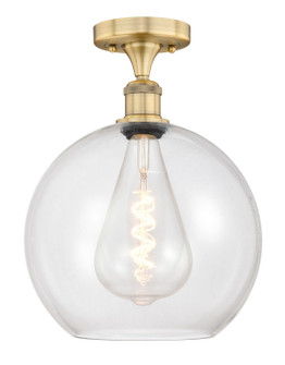 Edison One Light Semi-Flush Mount in Brushed Brass (405|6161FBBG12212)